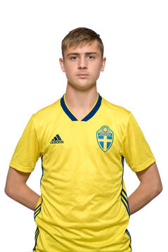 Albin Mörfelt i P17/00-landslaget poserar för porträtt den 8 december 2017 i Stockholm