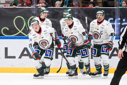 Frölundas Victor Olofsson och John Nyberg Mats Rosseli