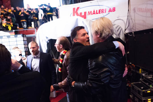 Brynäs sportchef Stefan Bengtzén och skådespelaren