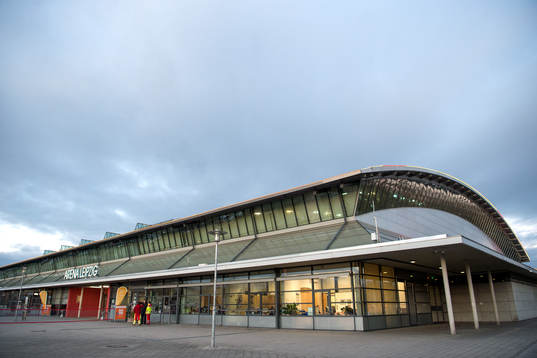 Exteriör av Arena Leipzig