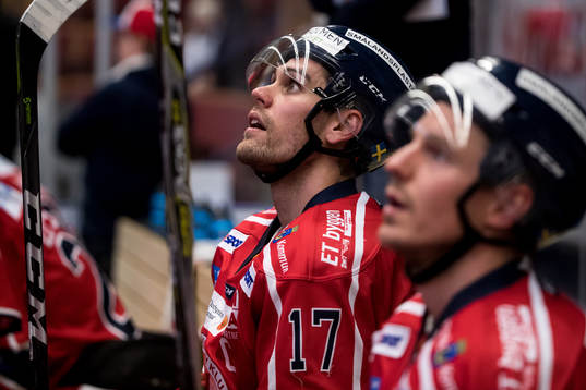 Västerviks Dan Pettersson  i ishockeymatchen i