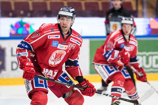 Västerviks Dan Pettersson  i ishockeymatchen i