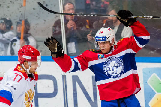 Anders Bastiansen of Norway celebrates