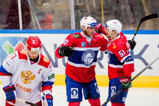 Anders Bastiansen of Norway celebrates with his teammate