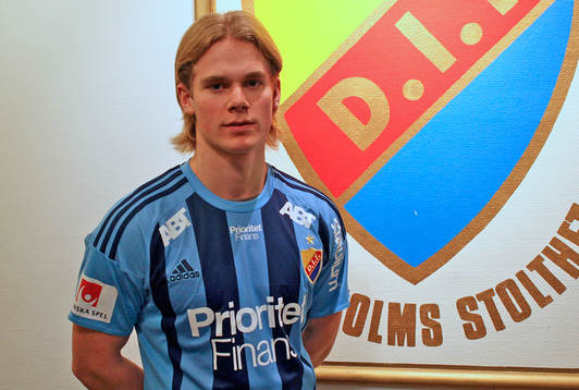 Djurgårdens nyförvärv Hampus Finndell ses på en