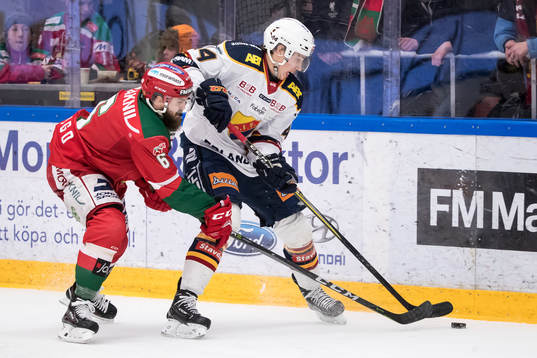 Moras Steven Seigo och Djurgårdens Alexander Fällström