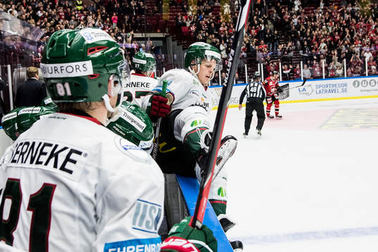 Frölundas Max Friberg deppar