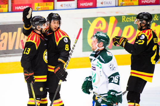 Brynäs Ryan Gunderson , Aaron Palushaj och Drew Miller