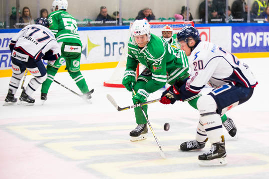 Rögles Jesper Williamsson och Linköpings Nick Sörensen