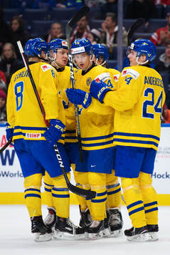 Sveriges Rasmus Dahlin, Alexander Nylander, Elias
