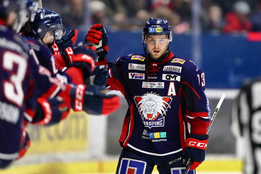 Linköpings Andrew Gordon jublar