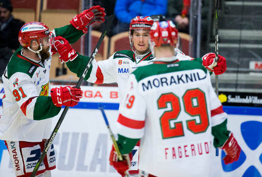 Moras Robin Johansson, Jacob Lagacé  och Marcus Fagerudd
