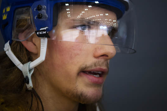 Axel Jonsson Fjällby på Sveriges träning