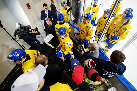 Sveriges Marcus Davidsson, Oskar Steen och Gustav