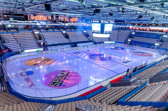 Generell interiör vy från Vida arena före