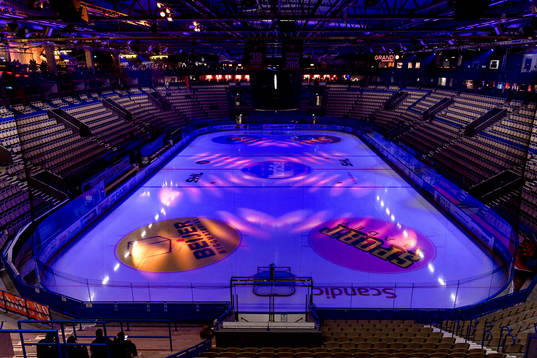 Generell interiör vy från Vida arena före