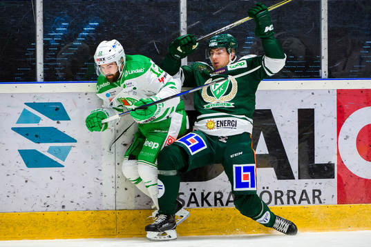 Rögles Jack Connolly och Färjestads Johan Ivarsson