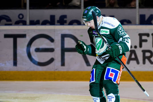 Färjestads Martin Johansson jublar