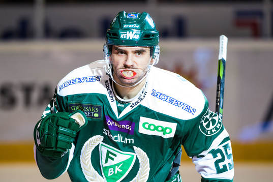 Färjestads Martin Johansson jublar