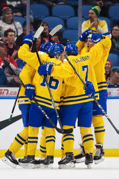 Sveriges Elias Pettersson, Linus Lindström, Lias