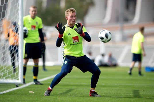 Sveriges målvakt Jacob Rinne