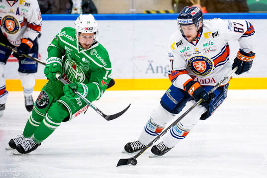 Rögles Stephen Perfetto  och Växjös Robert Rosén