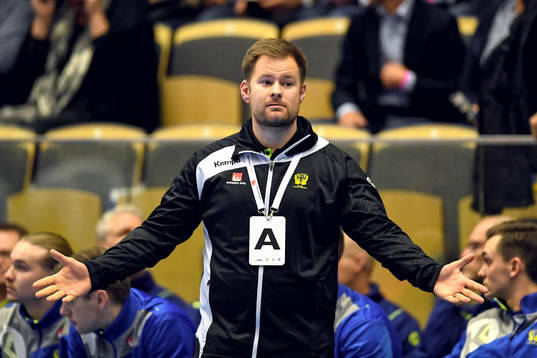 Sveriges förbundskapten Kristján Andrésson
