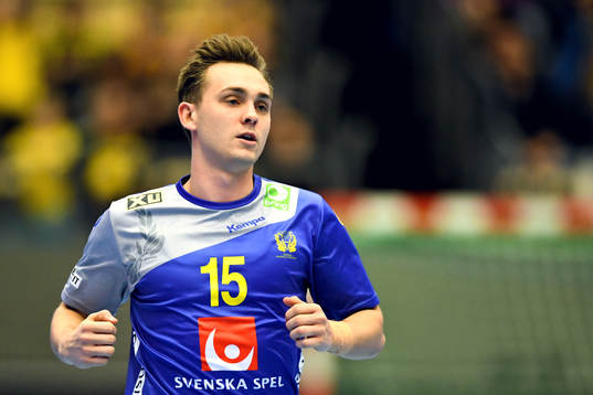 Sveriges Hampus Wanne jublar