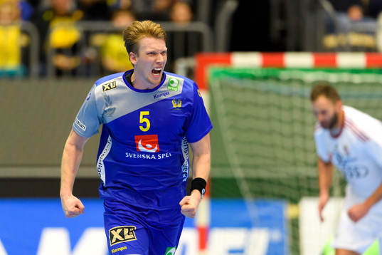 Sveriges Simon Jeppsson jublar