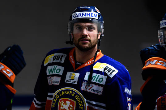 Växjös Noah Welch före värmningen