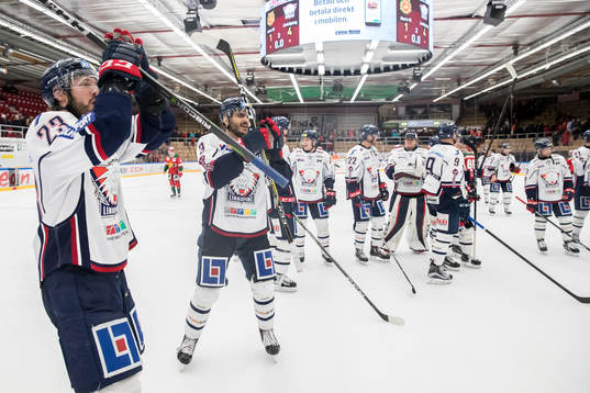 Linköpings spelarna jublar