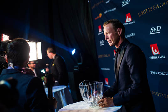 Peder Fredricson, Ridsport,  blir intervjuad med
