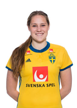 Linnea Svensson i F19/99-landslaget poserar för ett porträtt den 19 januari 2018 i Stockholm. 