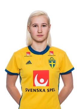 Marika Bergman i F19/99-landslaget poserar för ett porträtt den 19 januari 2018 i Stockholm. 