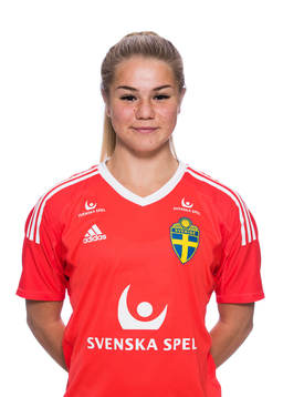 Ronja Andersson i F19/99-landslaget poserar för ett porträtt den 19 januari 2018 i Stockholm. 
