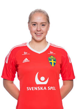 Olivia Elofsson i F19/99-landslaget poserar för ett porträtt den 19 januari 2018 i Stockholm. 