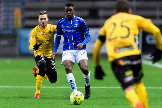 Sarpsborgs Rashad Muhammed och Elfsborgs Adam Lundqvist