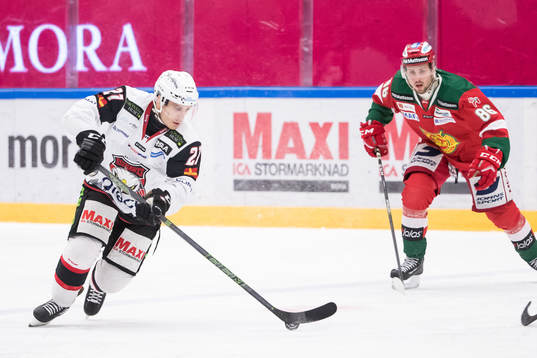 Malmö Redhawks Daniel Zaar  i ishockeymatchen i SHL mellan