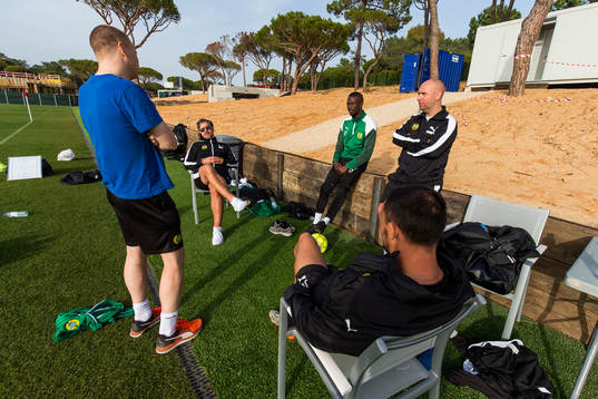 Hammarbys tränare Stefan Billborn, sportchef Jesper