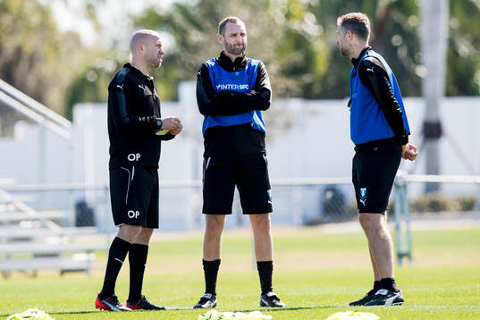 Malmö FFs assisterande tränare Olof Persson och