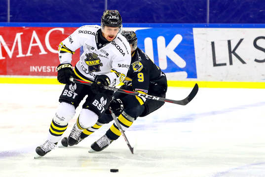 s David Berg och Panterns Kim Johansson