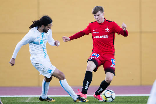 Rijekas Leonard Zuta och Norrköpings Alfons Sampsted