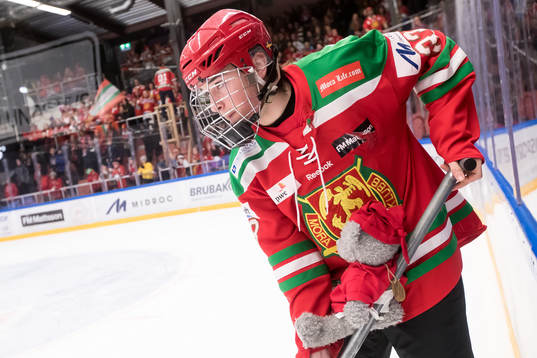 Ispojke i ishockeymatchen i SHL mellan Mora och Skellefteå