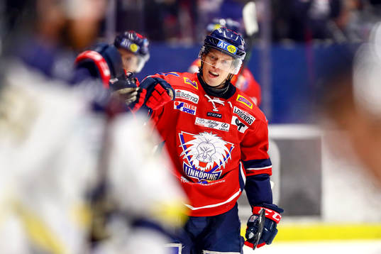 Linköpings Ken André Olimb jublar