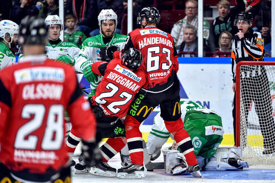 Malmö Redhawks Lars Bryggman och Fredrik Händemark