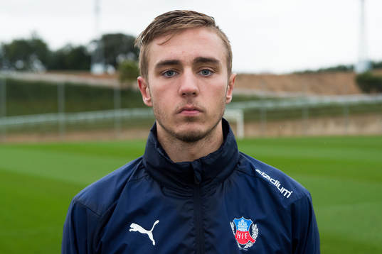 Helsingborgs Casper Seger på ett träningsläger den 5 februari 2018 i Salou. 