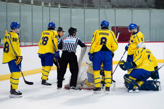 Players of Sweden looks dejected