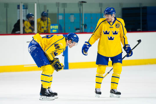Carl Klingberg and Pär Lindholm of Sweden