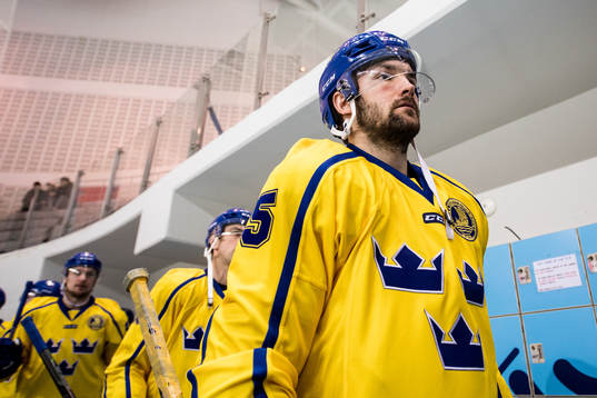 Mikael Wikstrand of Sweden arrives the warm up