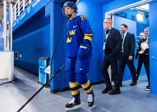 Erika Grahm and Leif Boork, head coach  of Sweden prior the